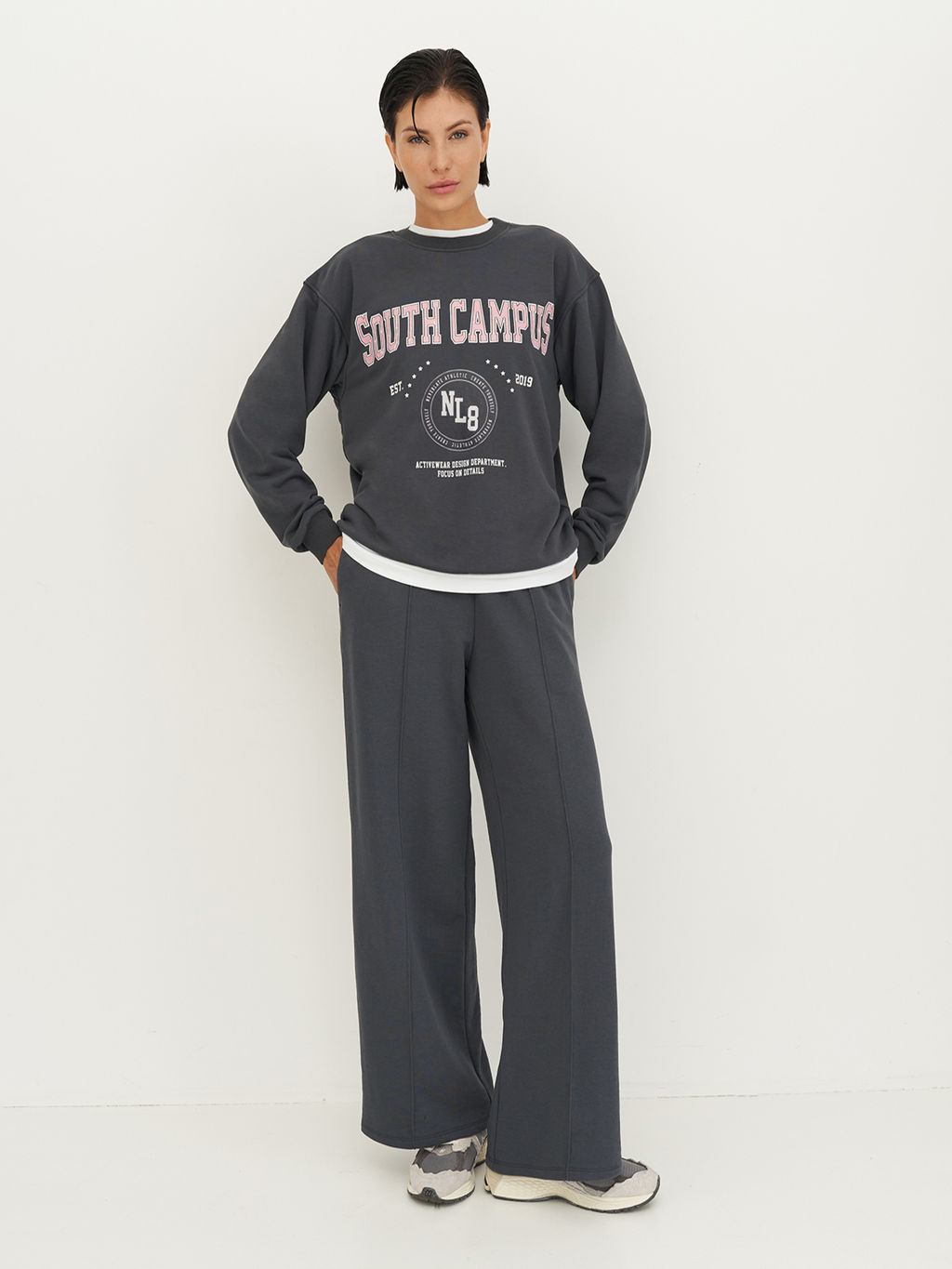 Свитшот свободного силуэта SOUTH CAMPUS - NEVERLATE фото 5