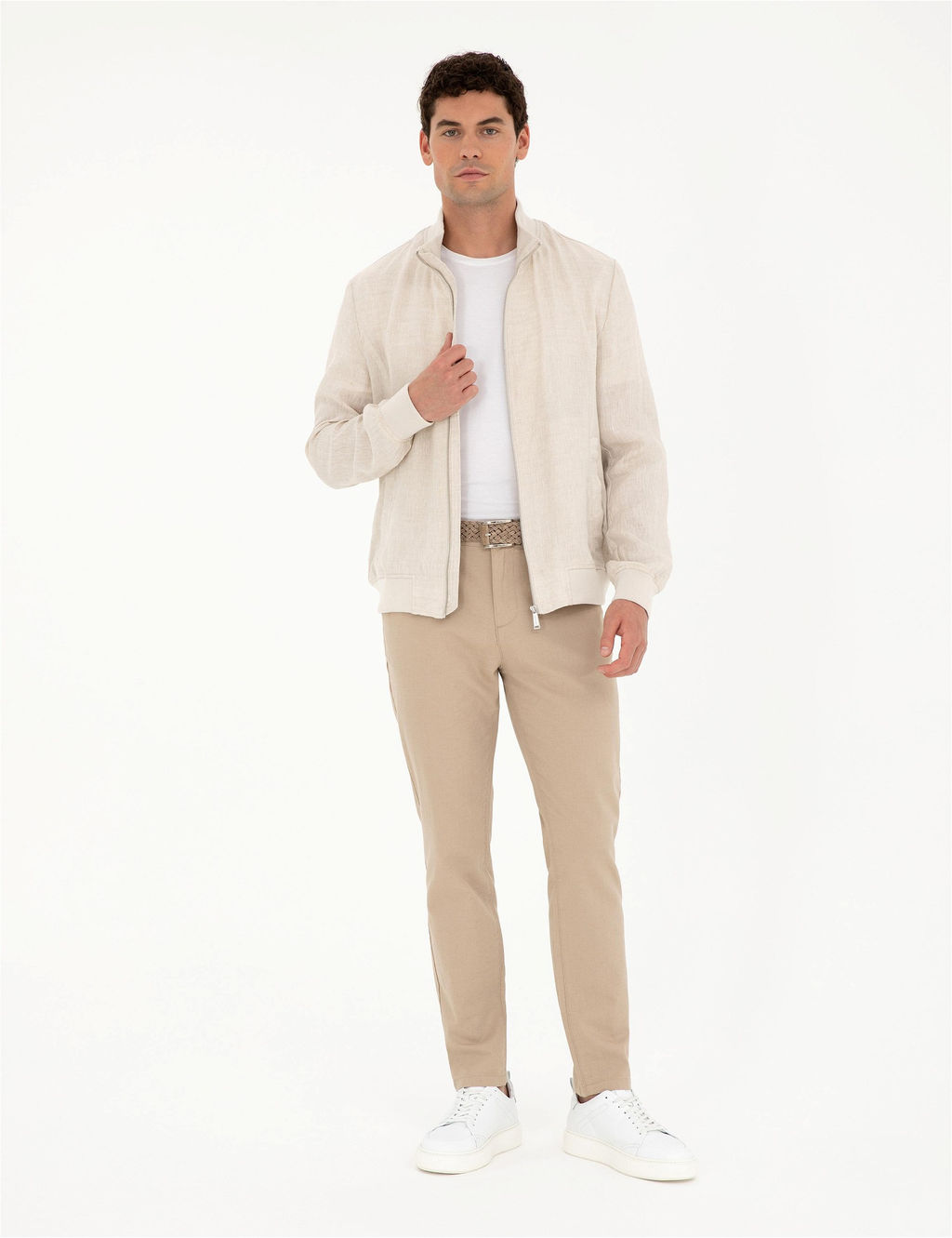 Bej Baharl_k Mevsimlik Mont - Pierre cardin фото 4