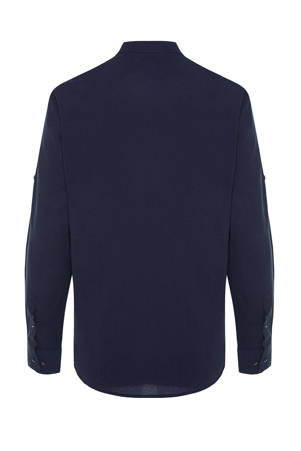 TRENDYOL MAN Koyu Yesil Slim Fit Basic Hakim Yaka Apoletli %100 Pamuklu Keten Gorunumlu Gomlek TMNSS20GO0188 - Trendyolmilla фото 28