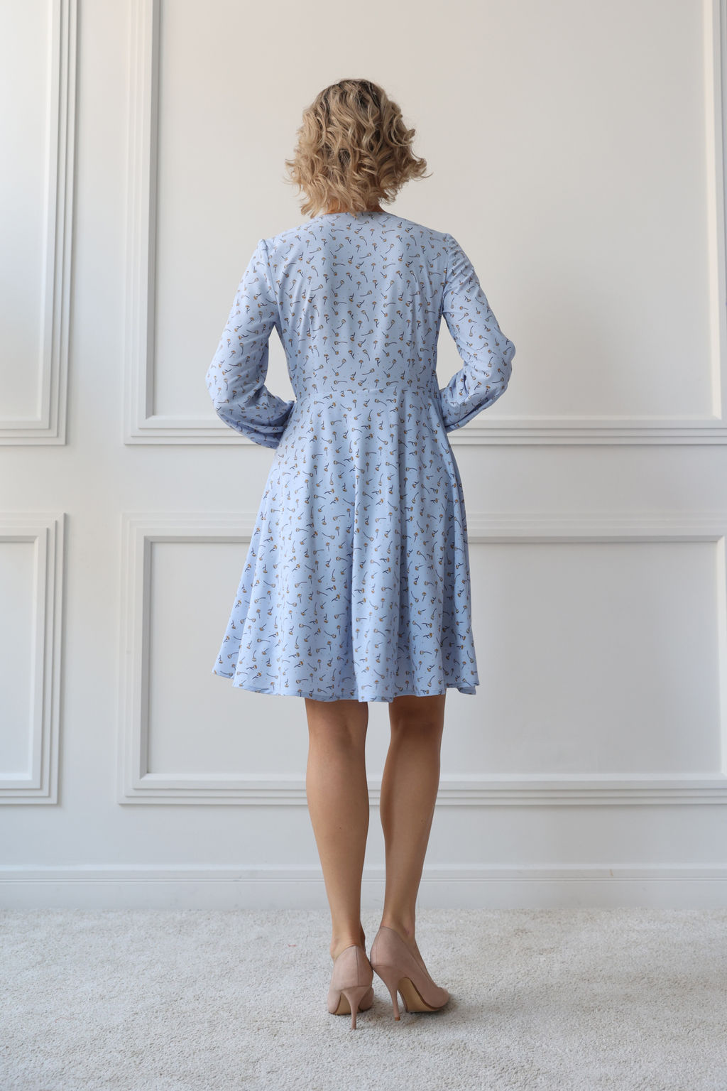 Платье на запах с юбкой-солнце - Looklikecat фото 3