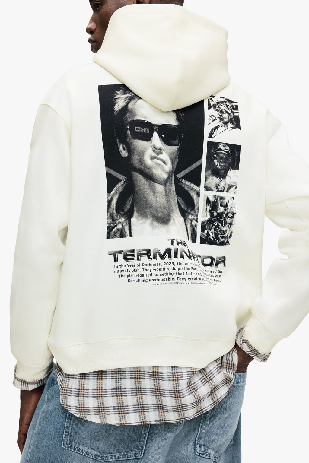 Sudadera estampada con capucha Loose Fit - H&m фото 9