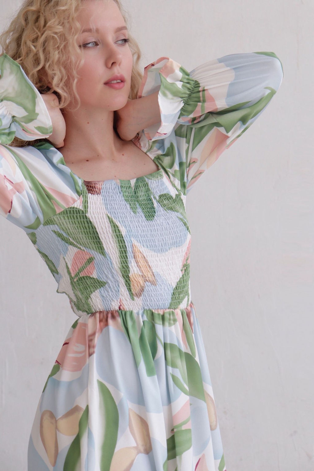 12210 Платье с весенним принтом - Martichelli фото 3