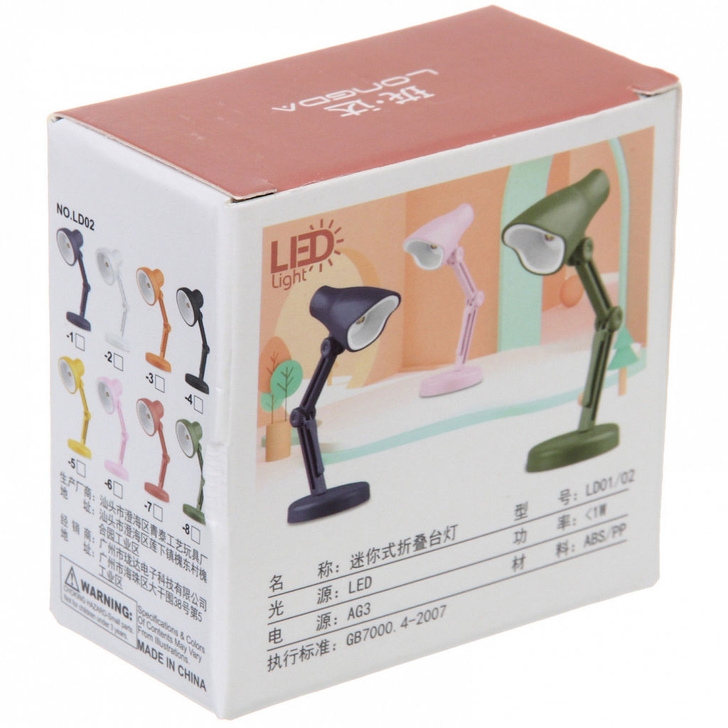 Цена за 2 шт. Настольная лампа "Sunshine" 4*4*11 см LED, батарейки AG3, 0.2W, Коралловый