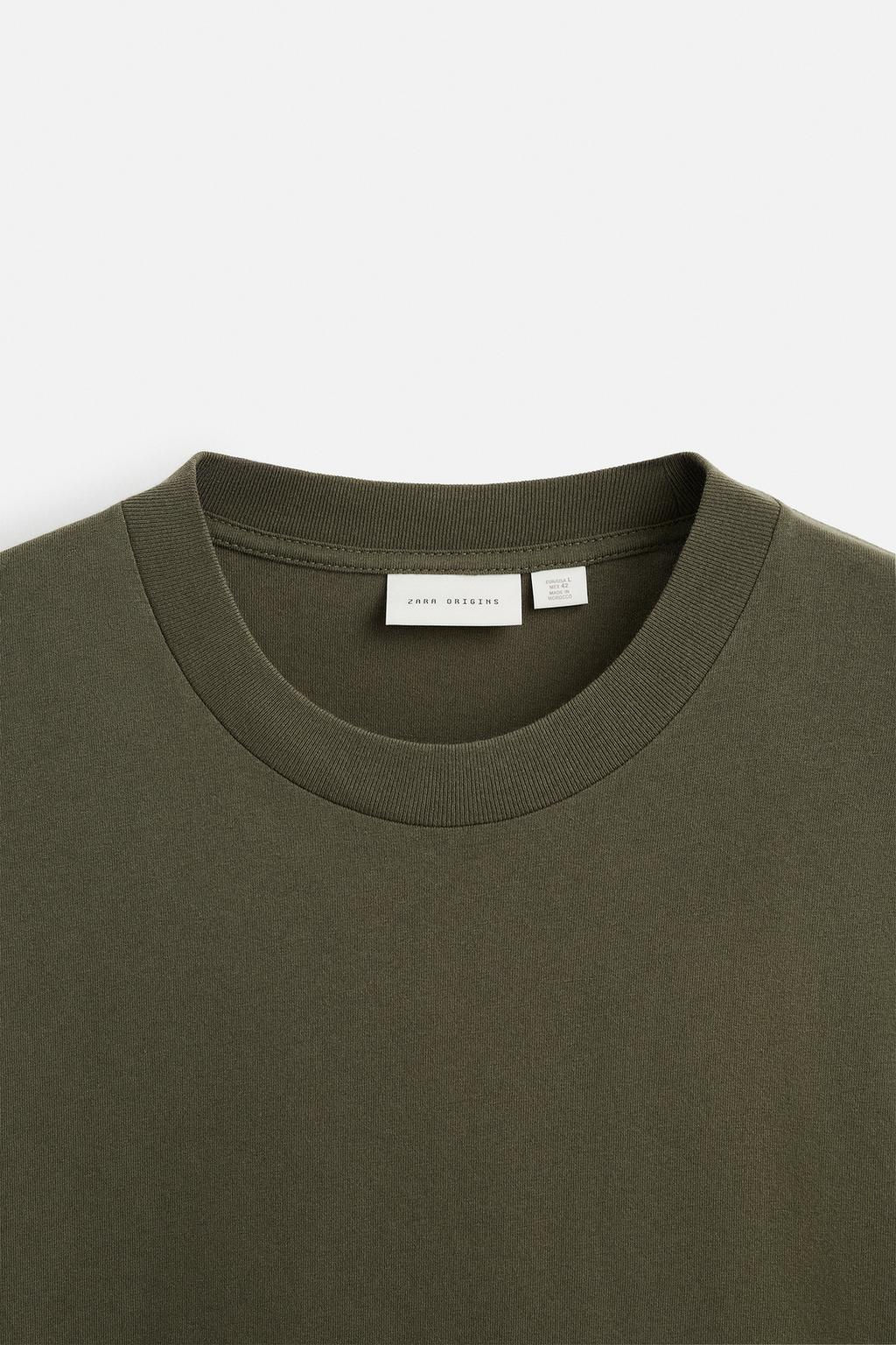 MEDIUM WEIGHT LONG SLEEVE T-SHIRT - Zara фото 17