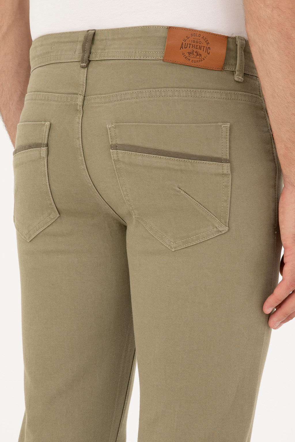 U. S. Polo Assn / Мужские джинсовые брюки цвета хаки - U.s. polo assn фото 18