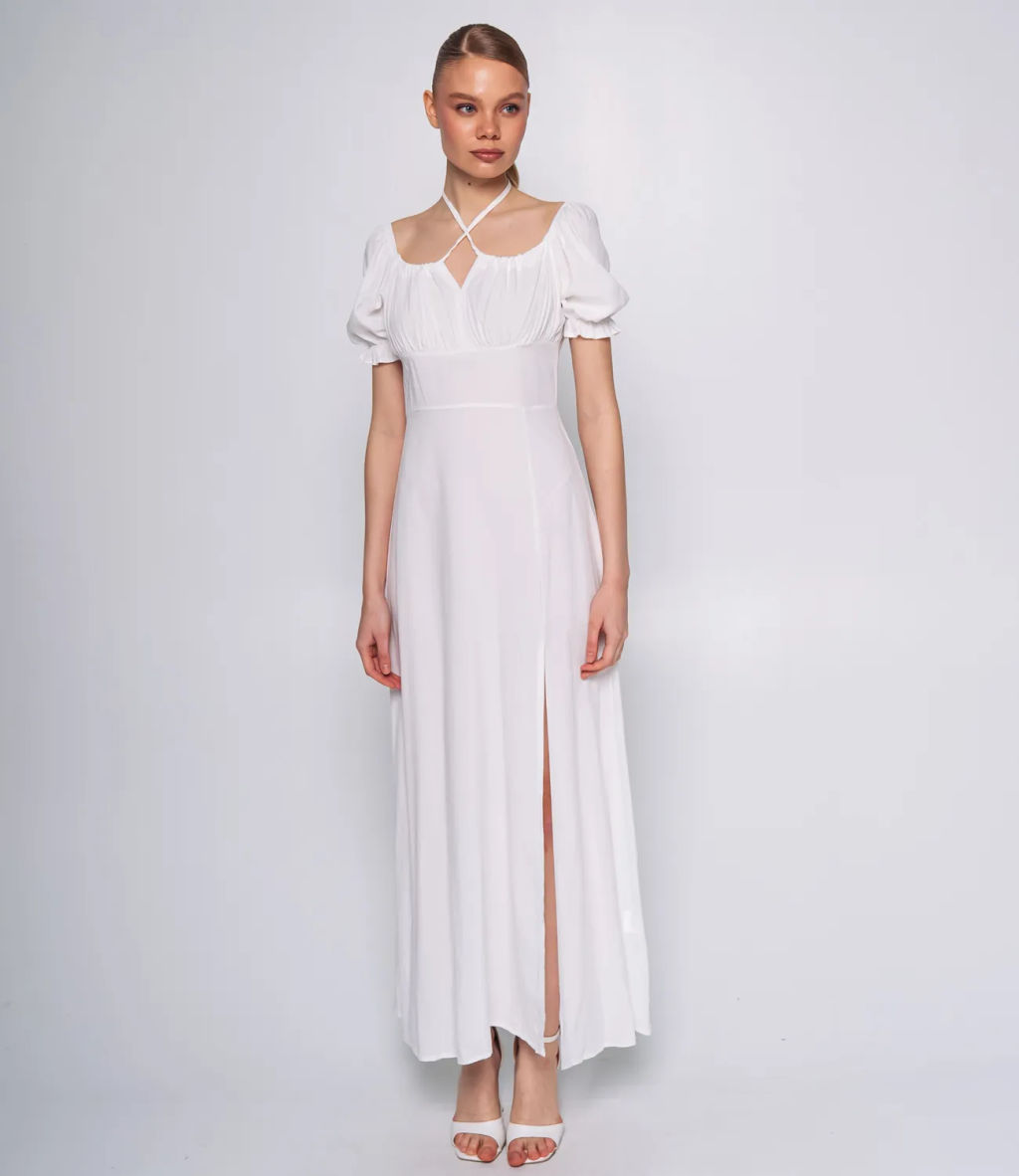 Платье #ОКТ035002, белый