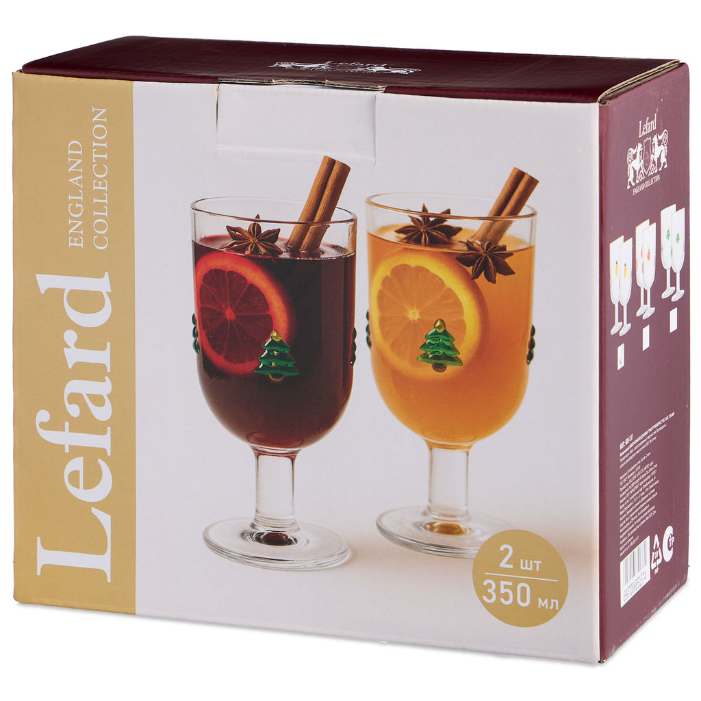 НАБОР БОКАЛОВ ДЛЯ ВИНА FRUITY PINEAPPLE ИЗ 2 ШТ. 350 МЛ - Lefard фото 2