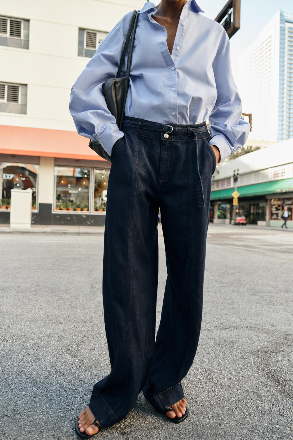 FITTED DENIM WAISTCOAT Z1975 - Zara фото 21