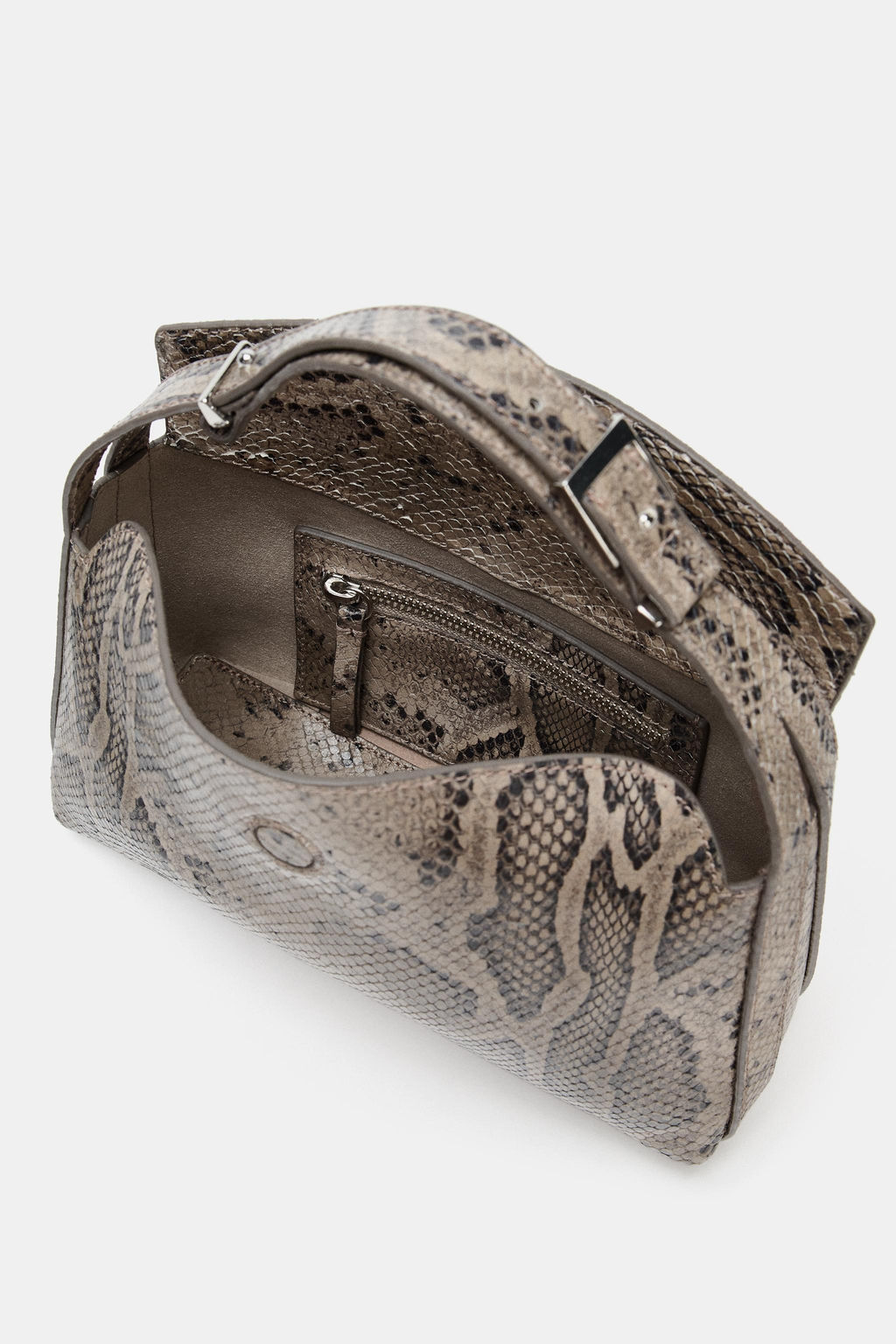 LEATHER ANIMAL PRINT HANDBAG - Zara фото 5