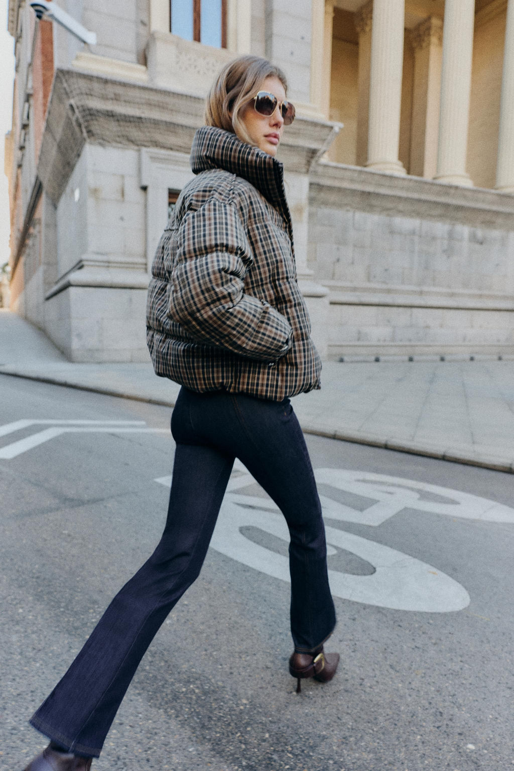 CHECK QUILTED ANORAK - Zara фото 3