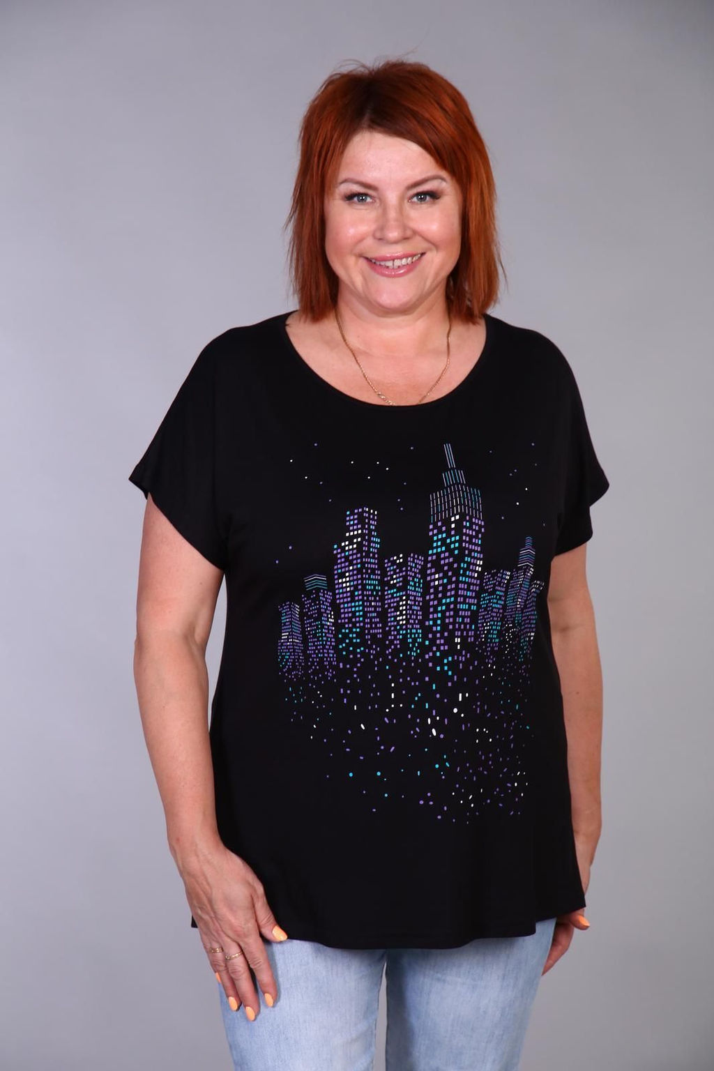 IV-CAPRIZ Огоньки - футболка черный  фото 3