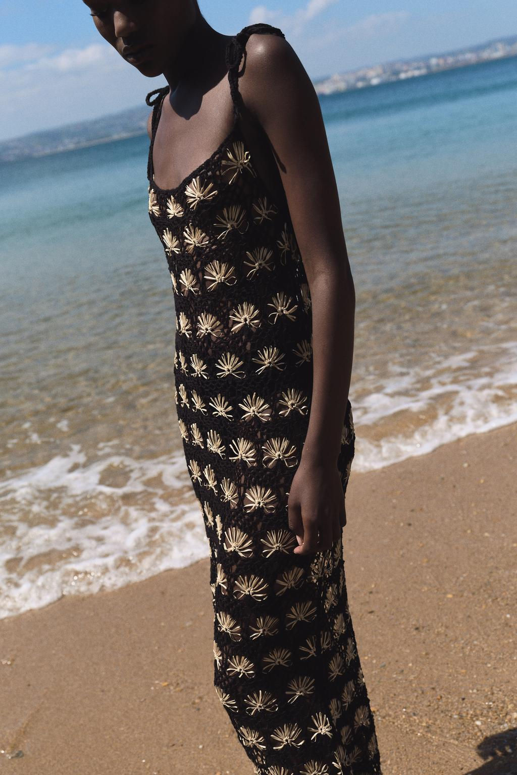 LONG CROCHET DRESS - Zara фото 3