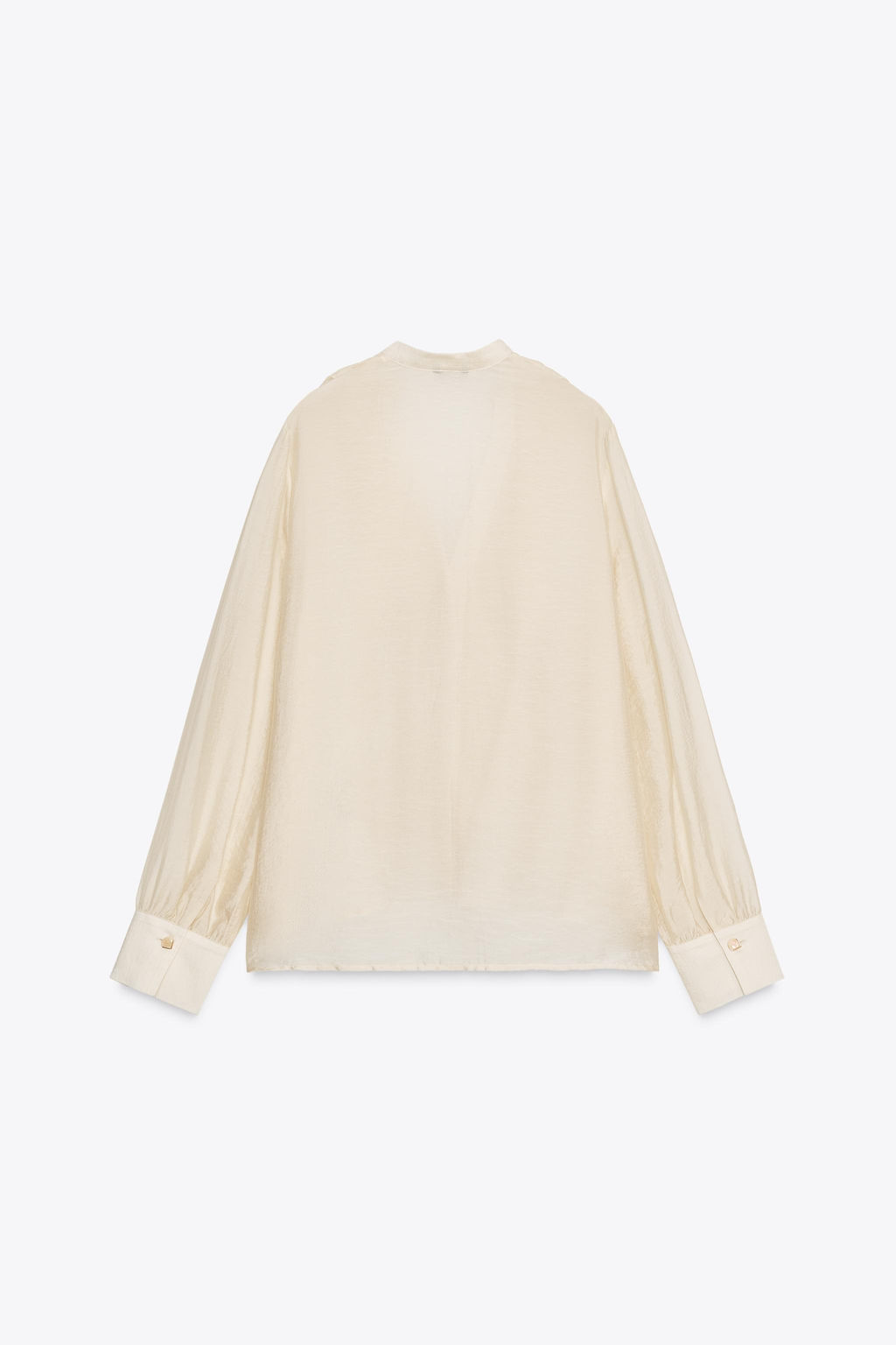 RUFFLED BLOUSE WITH TIES - Zara фото 7