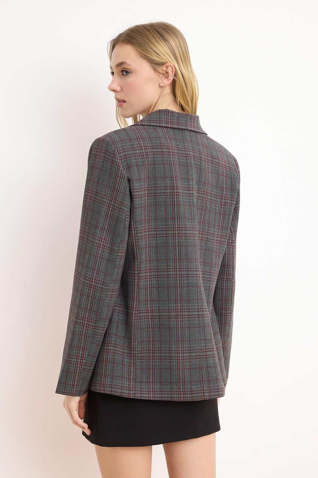 Antrasit-Bordo Blazer Ceket TWOAW26BC00061