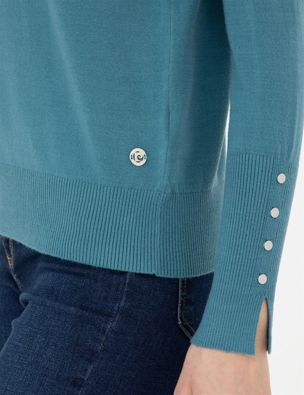 Petrol Slim Fit Kazak - Pierre cardin фото 7