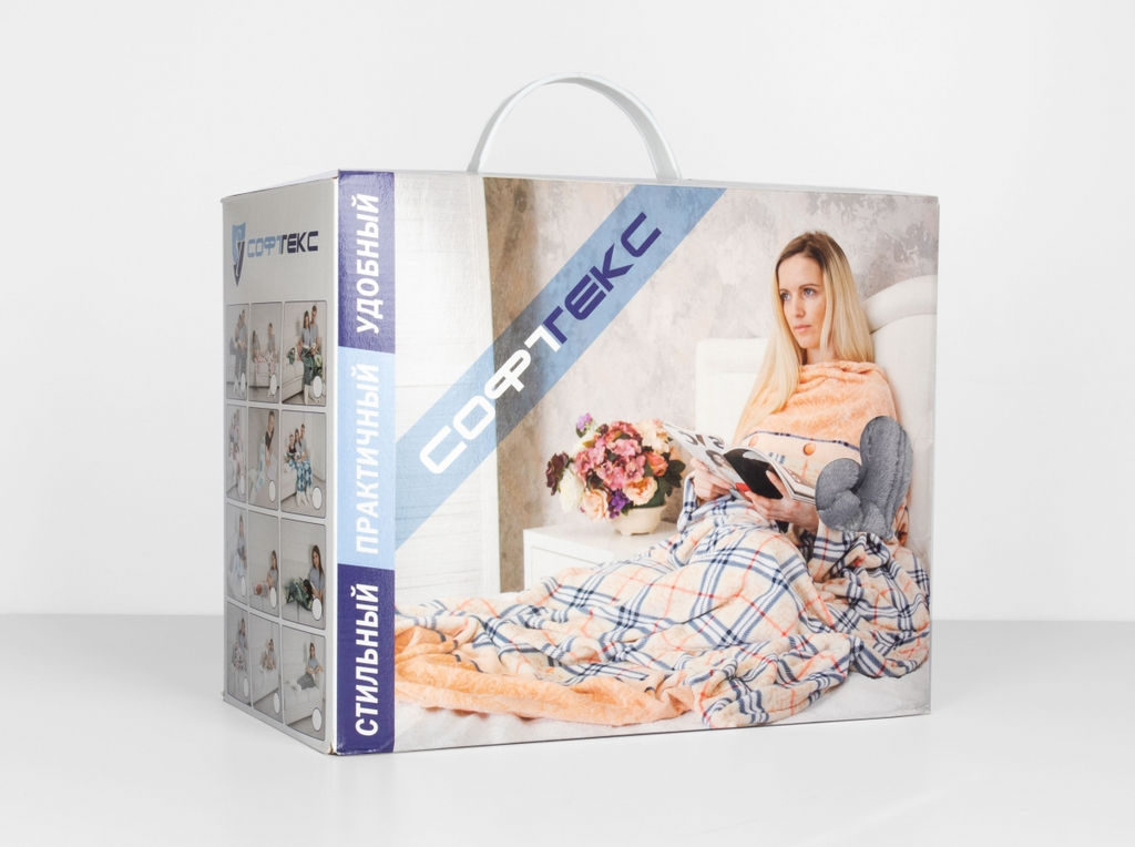Покрывало-плед с рукавами АРТ 005 140*180 "Морской бриз"