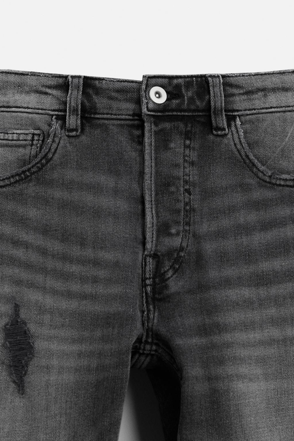 RIPPED SKINNY FIT JEANS - Zara фото 17