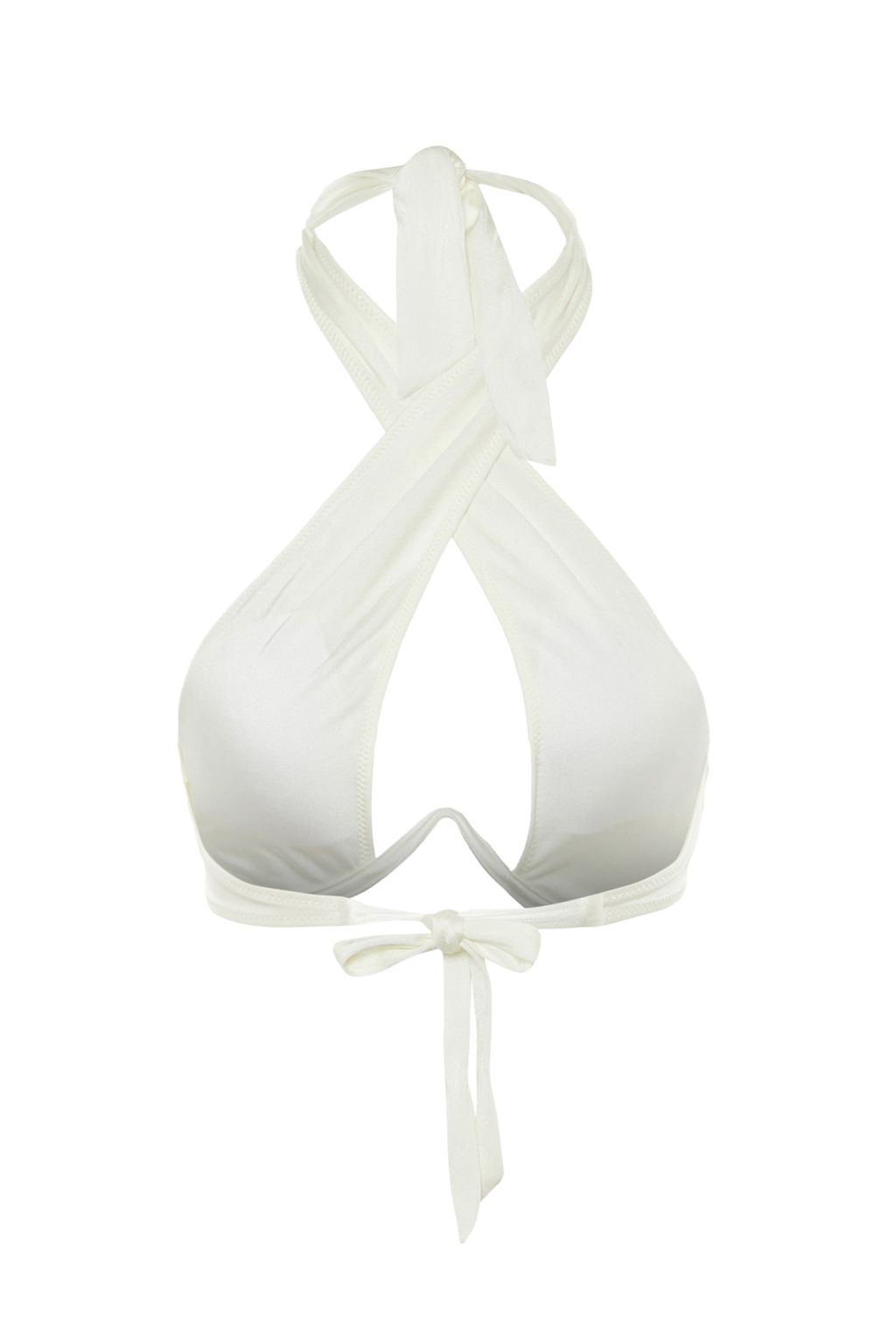 TRENDYOLMILLA Ekru Balkonet Ters V Balenli Bikini Ustu TBESS22BU0203 фото 6