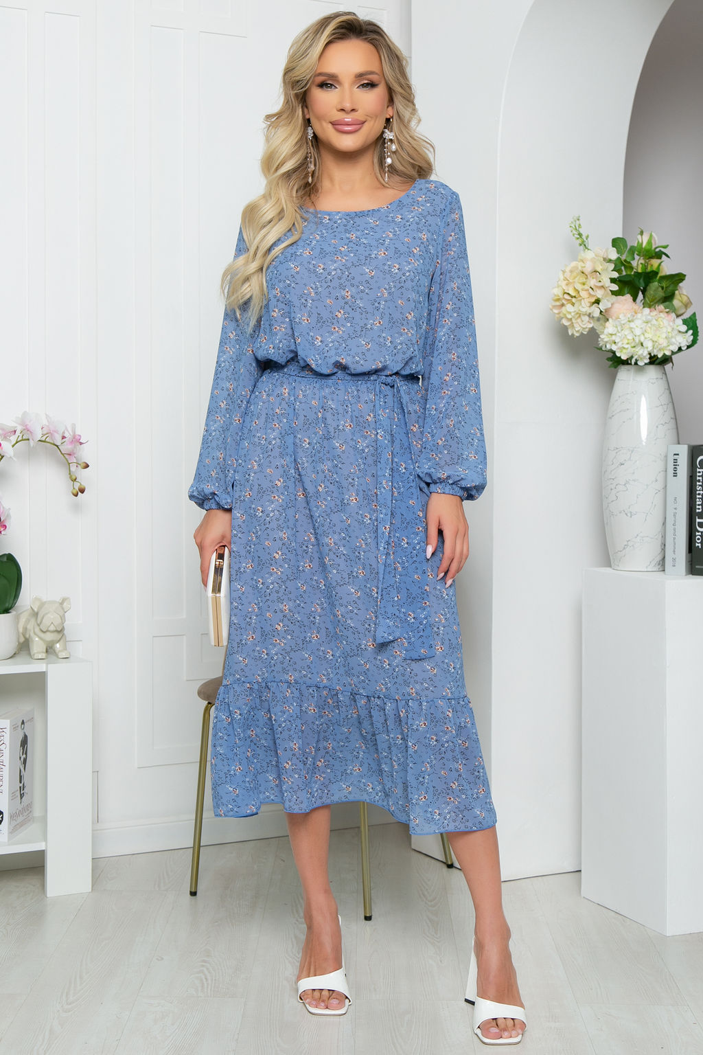 Платье Фортуна (голубое) П5326 - Lt collection фото 8
