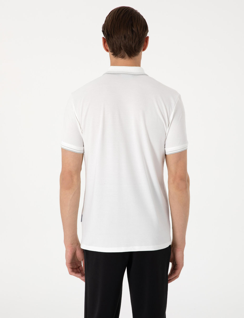 Ekru Ultralight Kuma_ Slim Fit Polo Yaka Ti__rt - Pierre cardin фото 5
