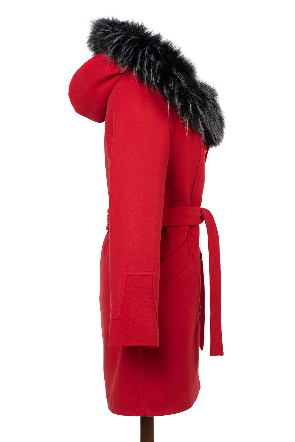 Пальто с мехом, утепленное ватином - El podio фото 3