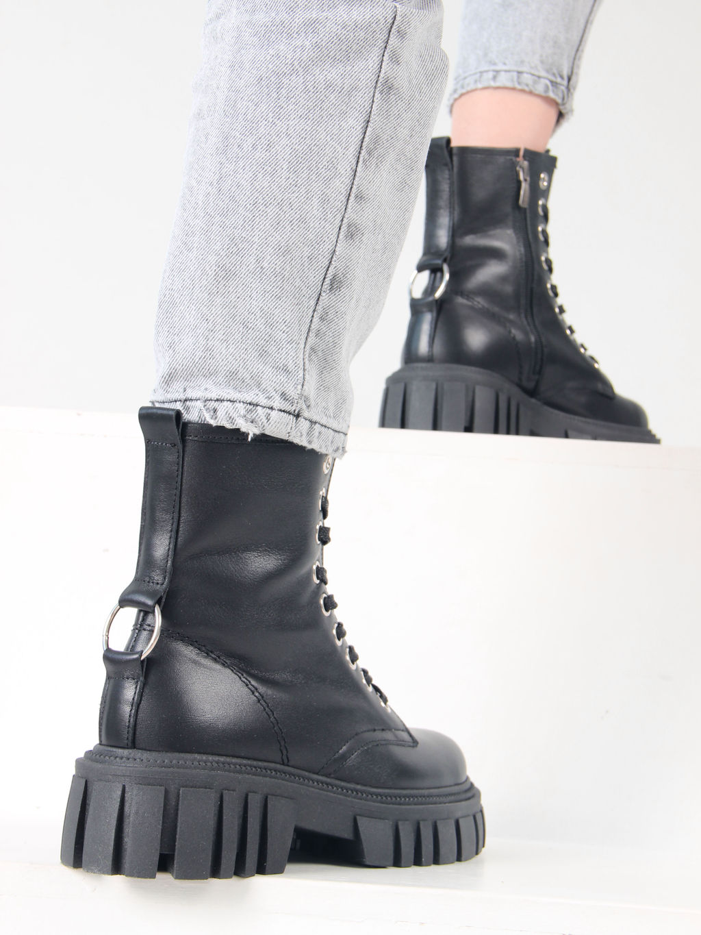 Ботинки 329.21153bl.black/Шерсть