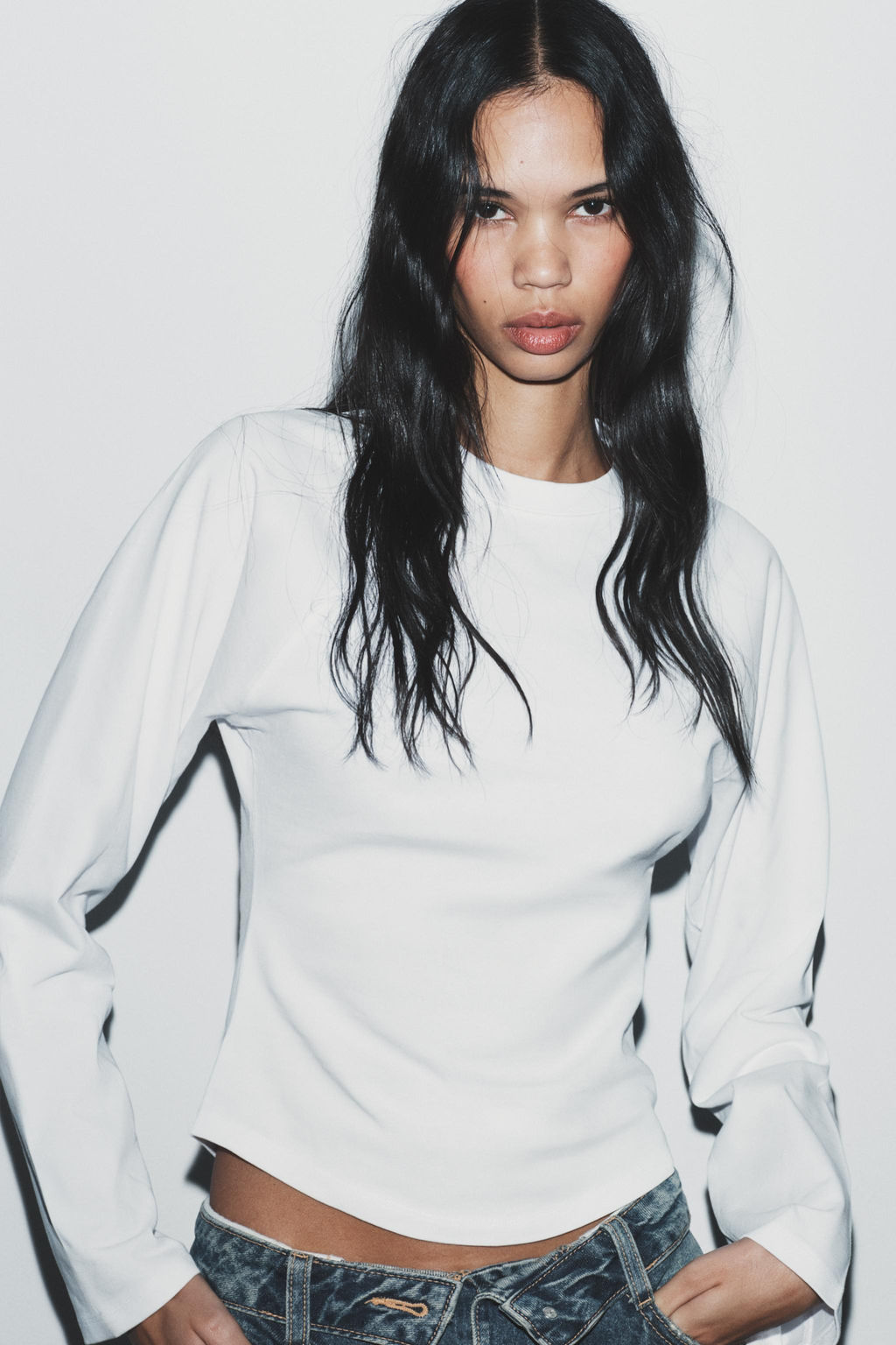 RAGLAN LONG SLEEVE T-SHIRT - Zara фото 6