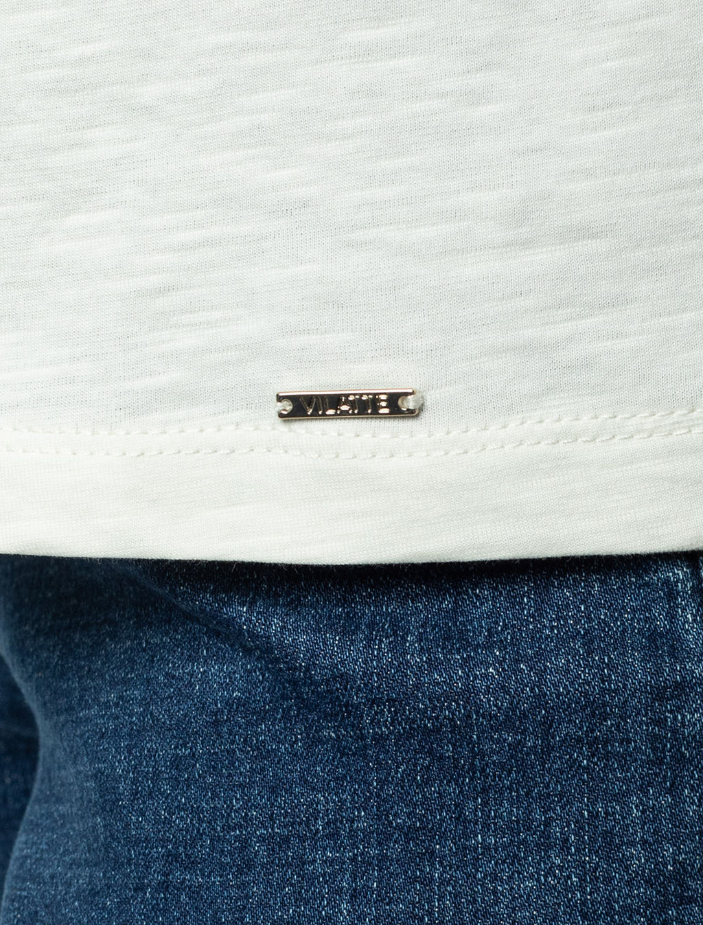 VILATTE / Футболка из фактурного полотна из 100% хлопка фото 10