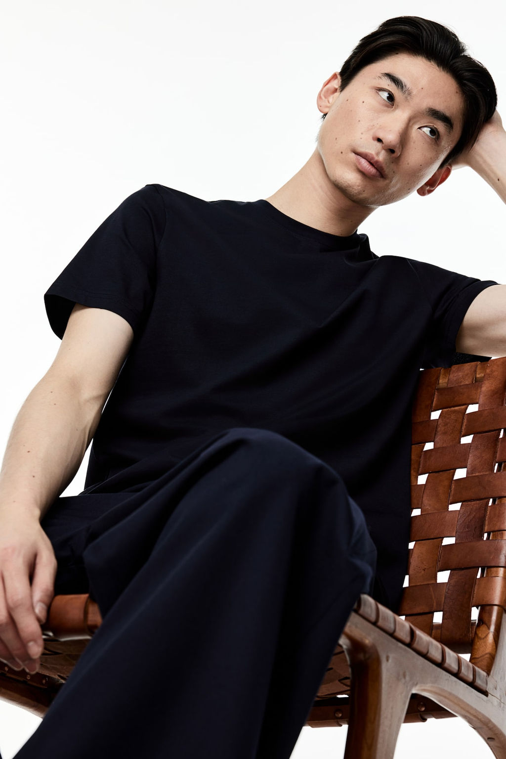 Camiseta en algodon pima Slim Fit - H&m фото 4