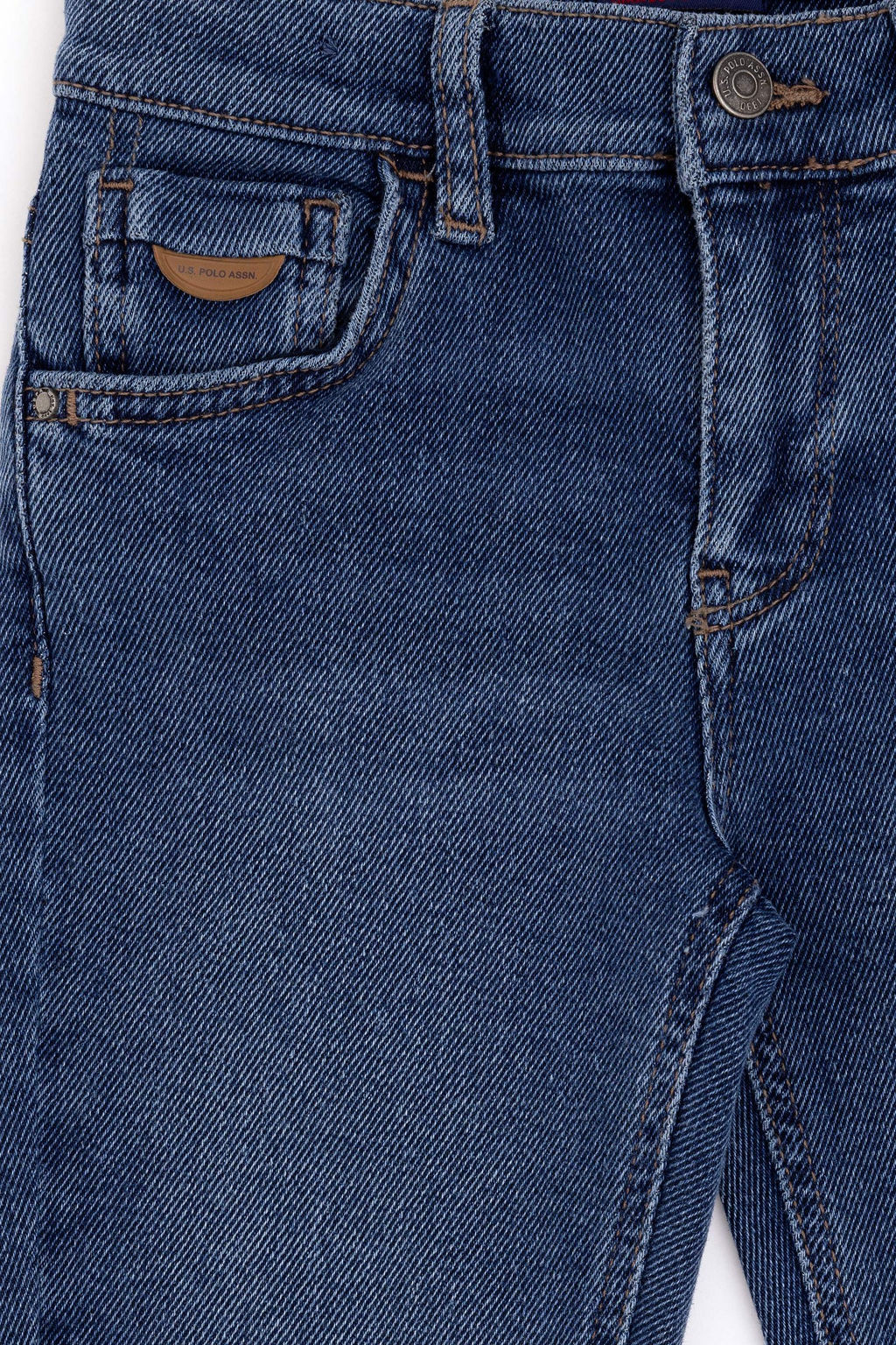 Джинсовые брюки цвета индиго для мальчика - U.s. polo assn фото 4