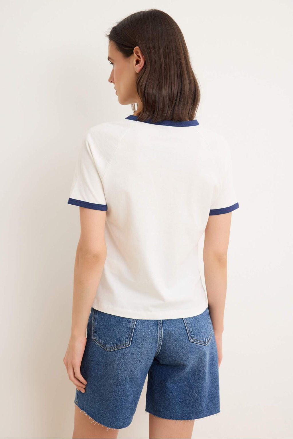 Kahverengi Slogan Regular Bisiklet Yaka Reglan Kol K?sa Tok %100 Pamuk Orme T-Shirt TWOSS26TS00205 - Trendyolmilla фото 8