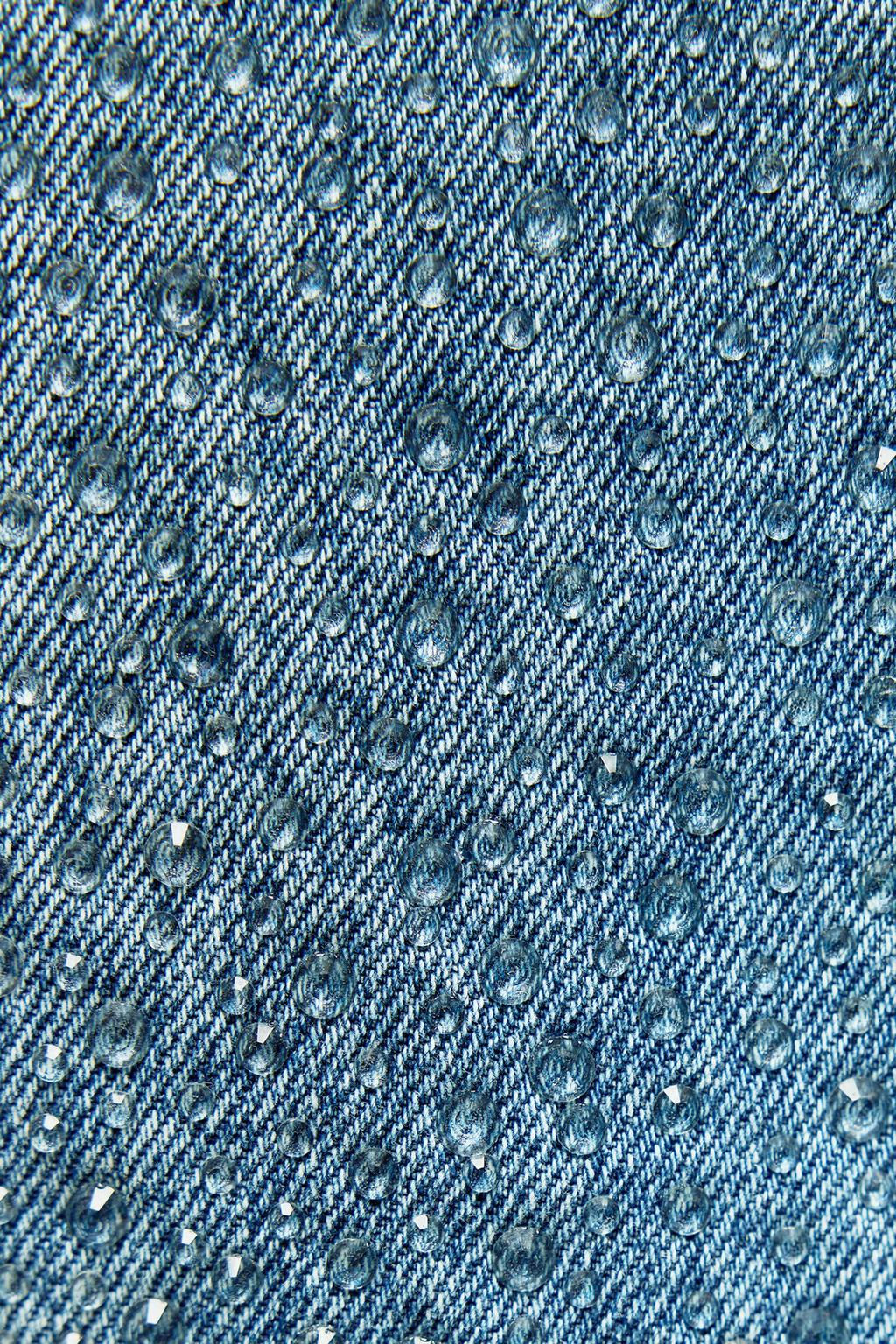 ZW COLLECTION MID-RISE JEANS WITH RHINESTONES - Zara фото 9