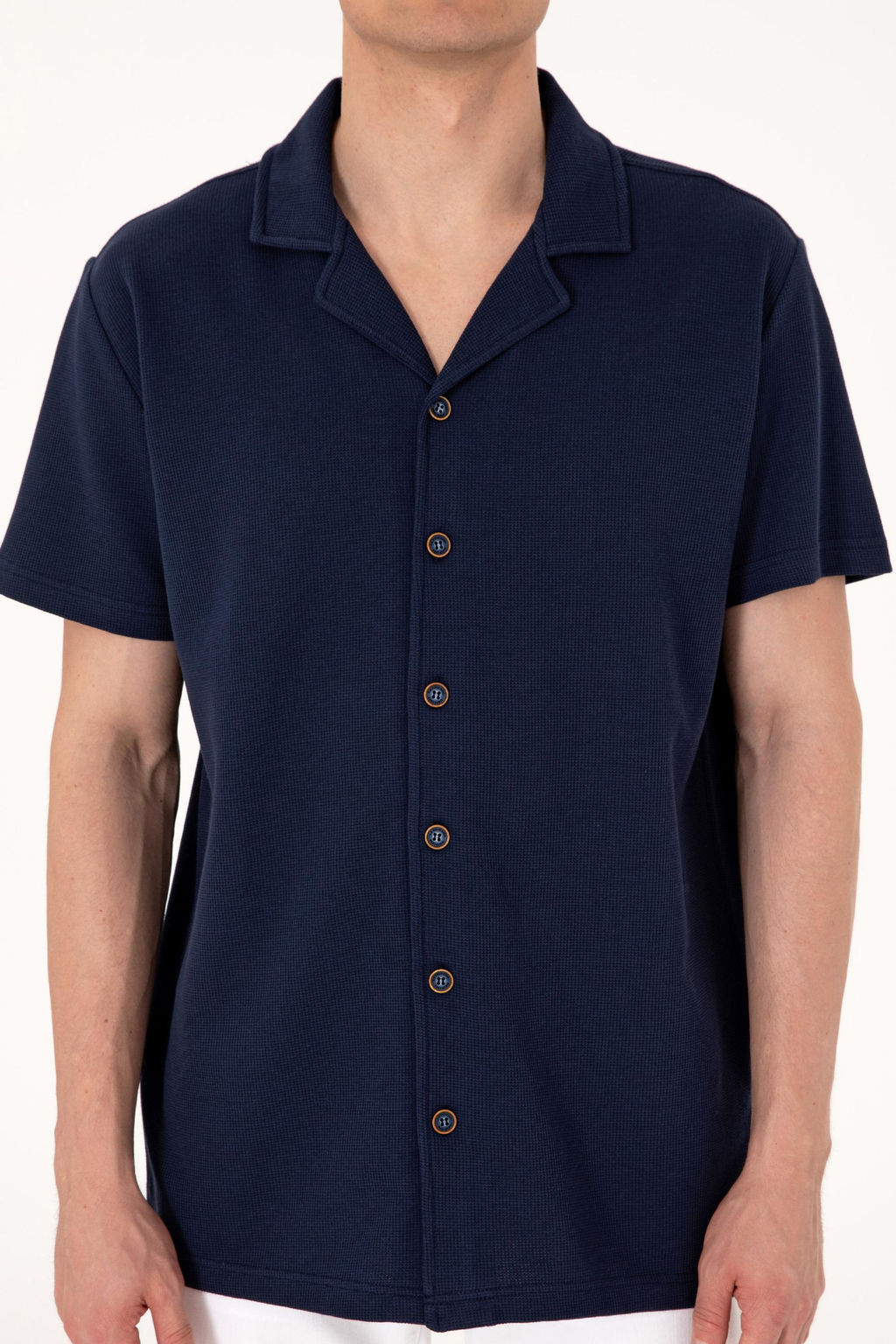 Erkek Lacivert Apa_ Yaka K_sa Kollu _rme G_mlek Sepette S_rpriz _ndirim - U.s. polo assn фото 6