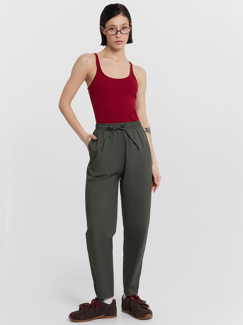 Брюки женские зеленые - Mark formelle фото 4