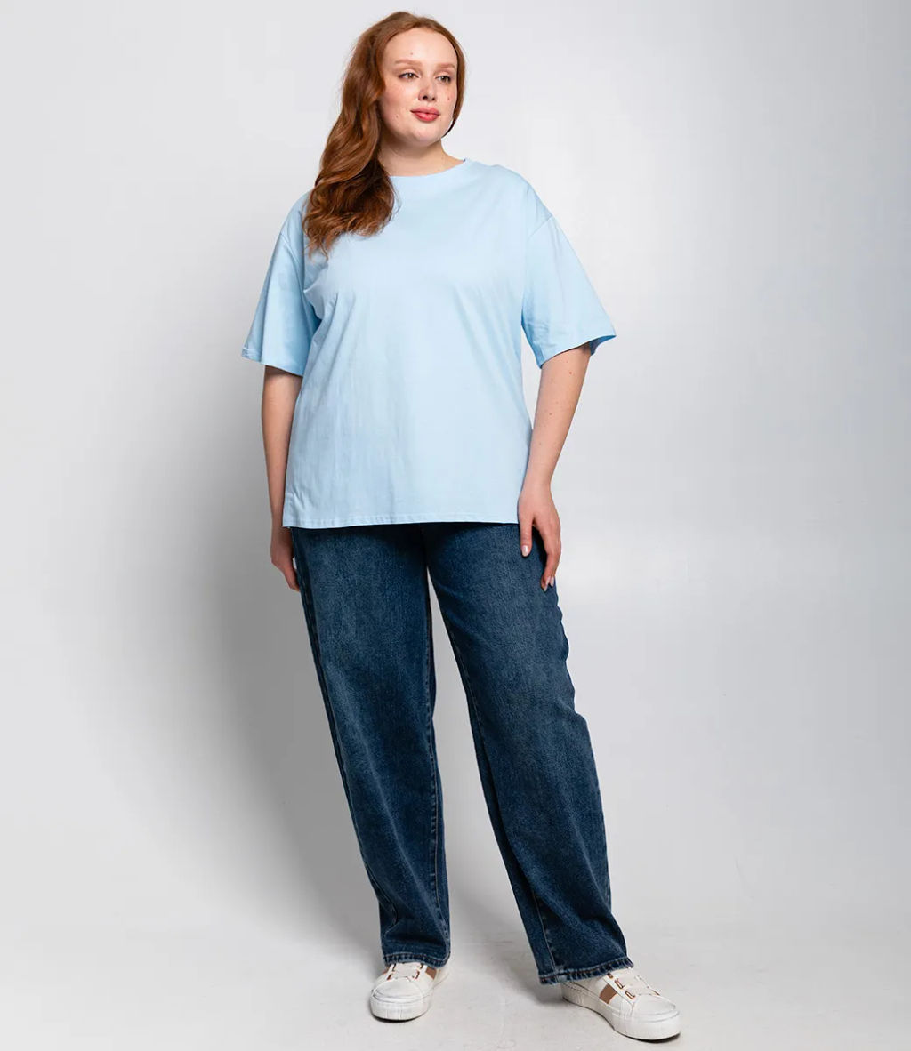 Футболка #ОКТ00075001, голубой - Dommod фото 4