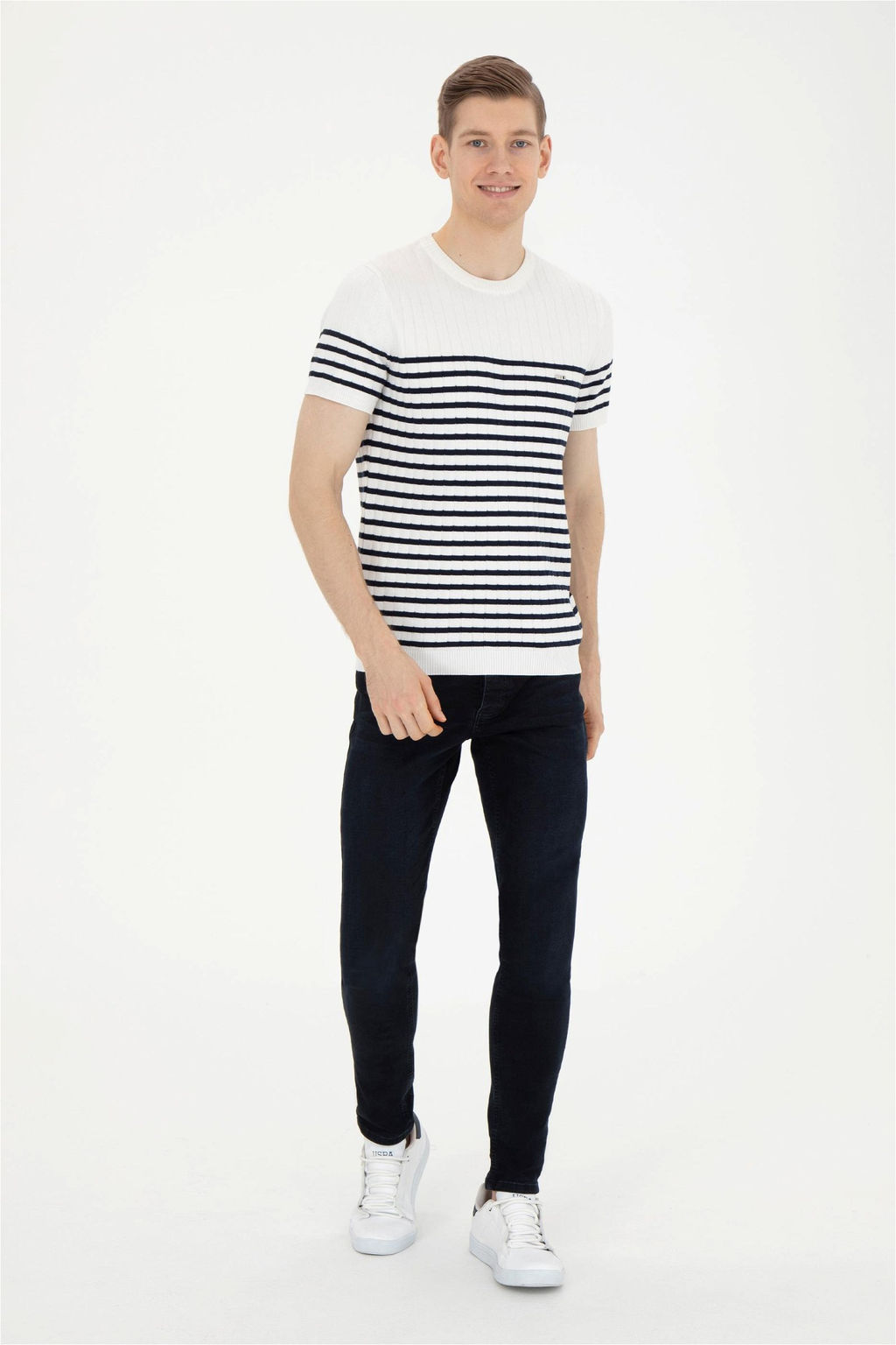 Мужской свитер цвета экрю - U.s. polo assn фото 4