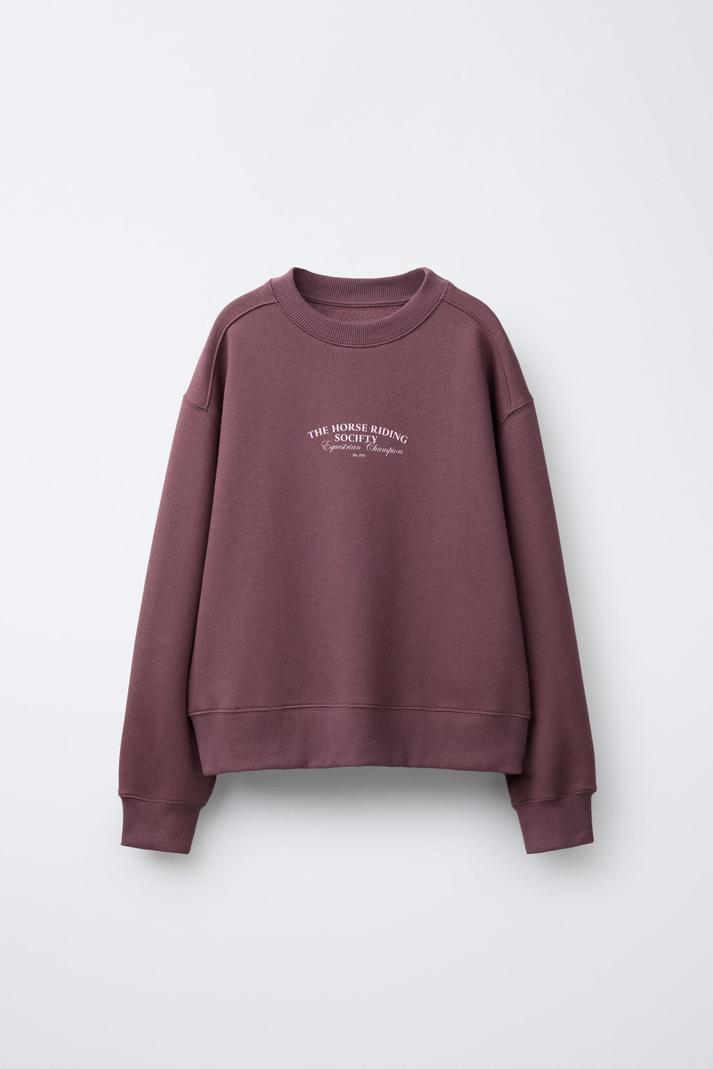 RAISED SLOGAN SWEATSHIRT