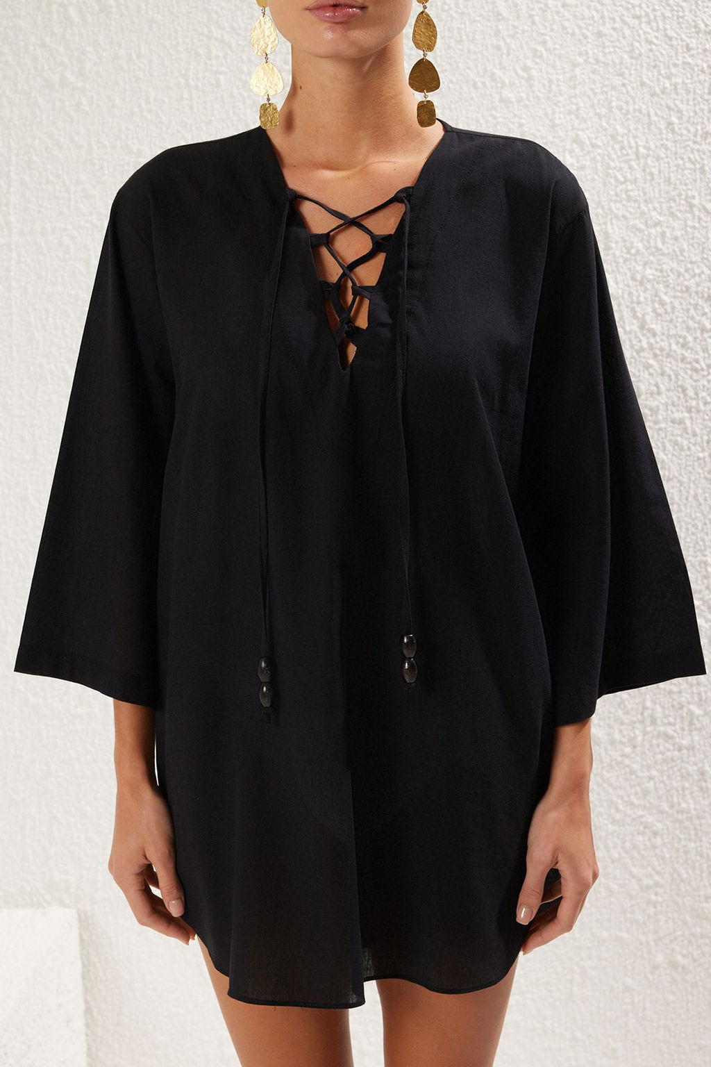 Trendyolmilla Su Alt? Desenli Mini Dokuma %100 Pamuk Plaj Elbisesi TBESS25EL00020  фото 13