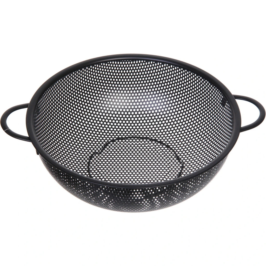 Дуршлаг металлический "Black" 25см с ручками