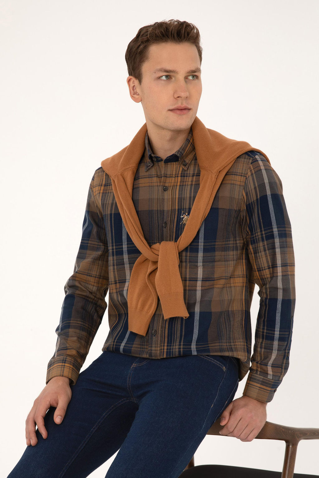 Erkek Camel Uzun Kollu G_mlek