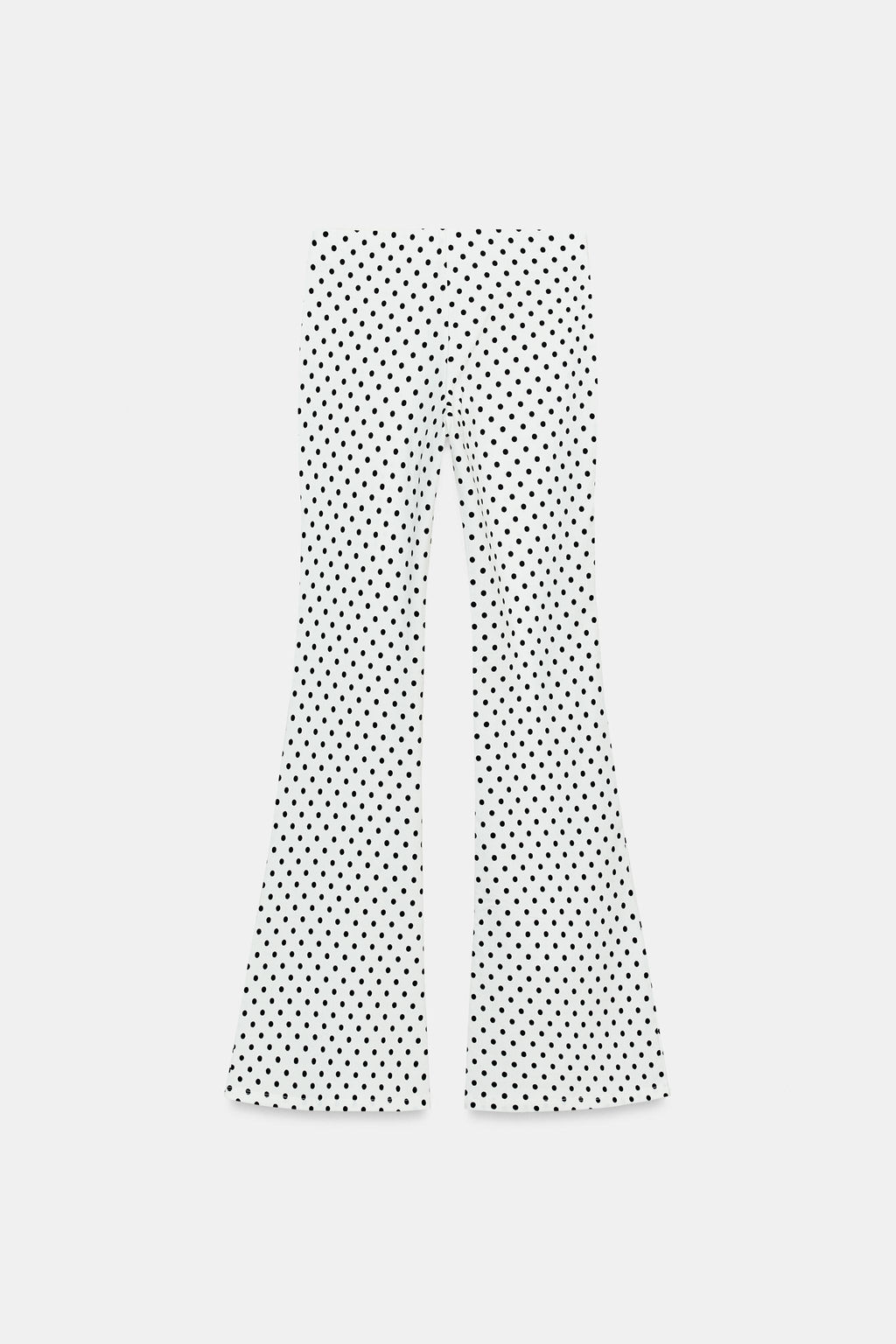 PANTALON FLARE STRETCH / Blanco / Negro - Zara фото 5