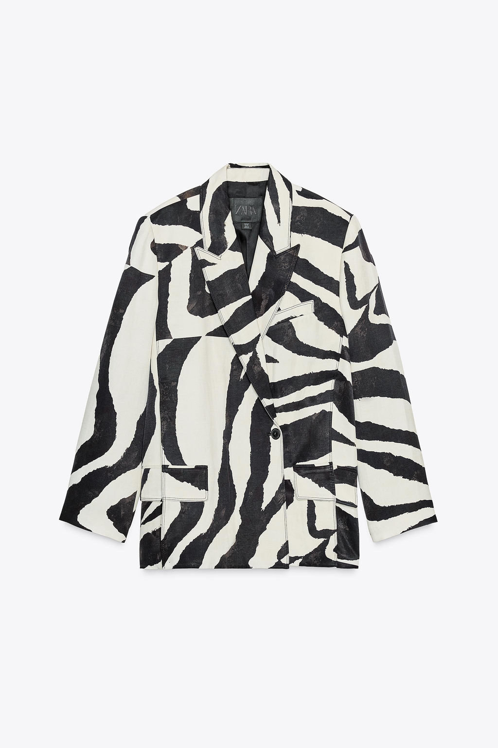 ZW COLLECTION ANIMAL PRINT BLAZER - Zara фото 8