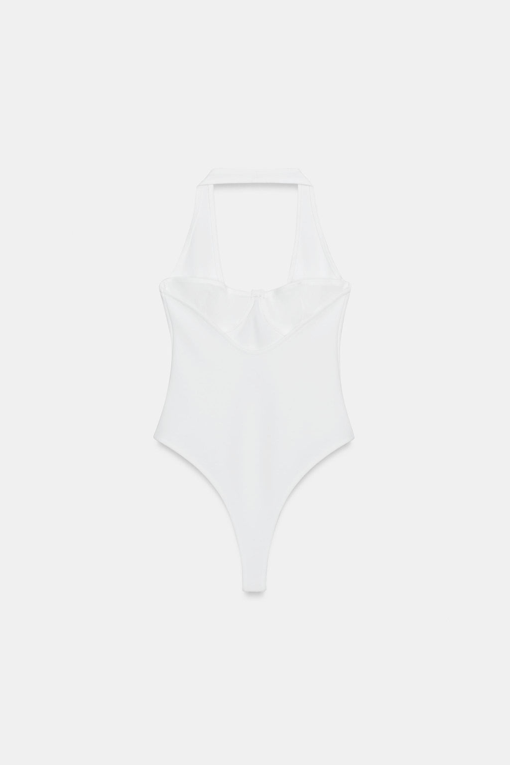 BODY HALTER PUNTO STRETCH / Blanco - Zara фото 6