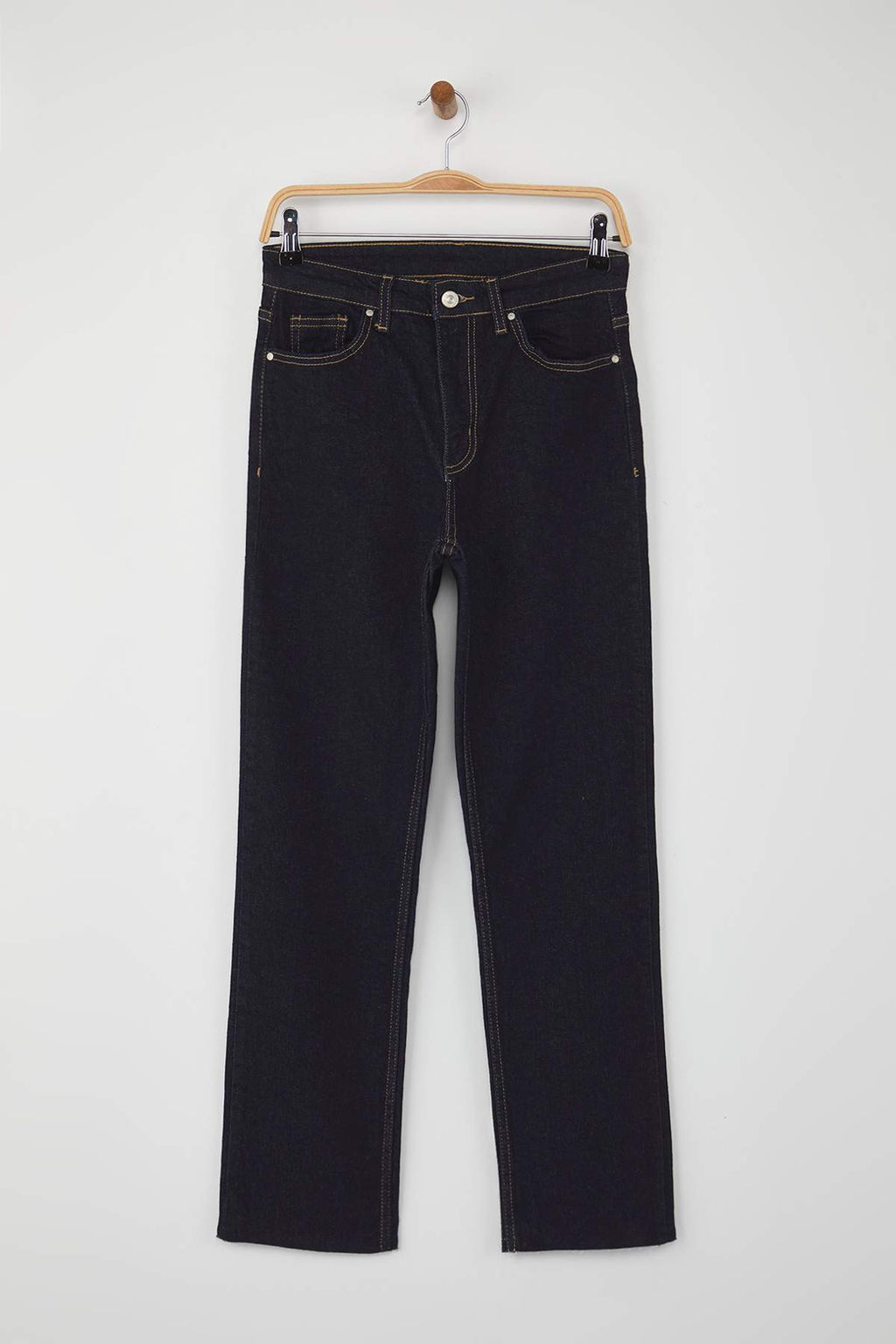 Koyu Mavi Yuksek Bel Comfort Esnek YENI Mom Jeans TWOAW26JE00026