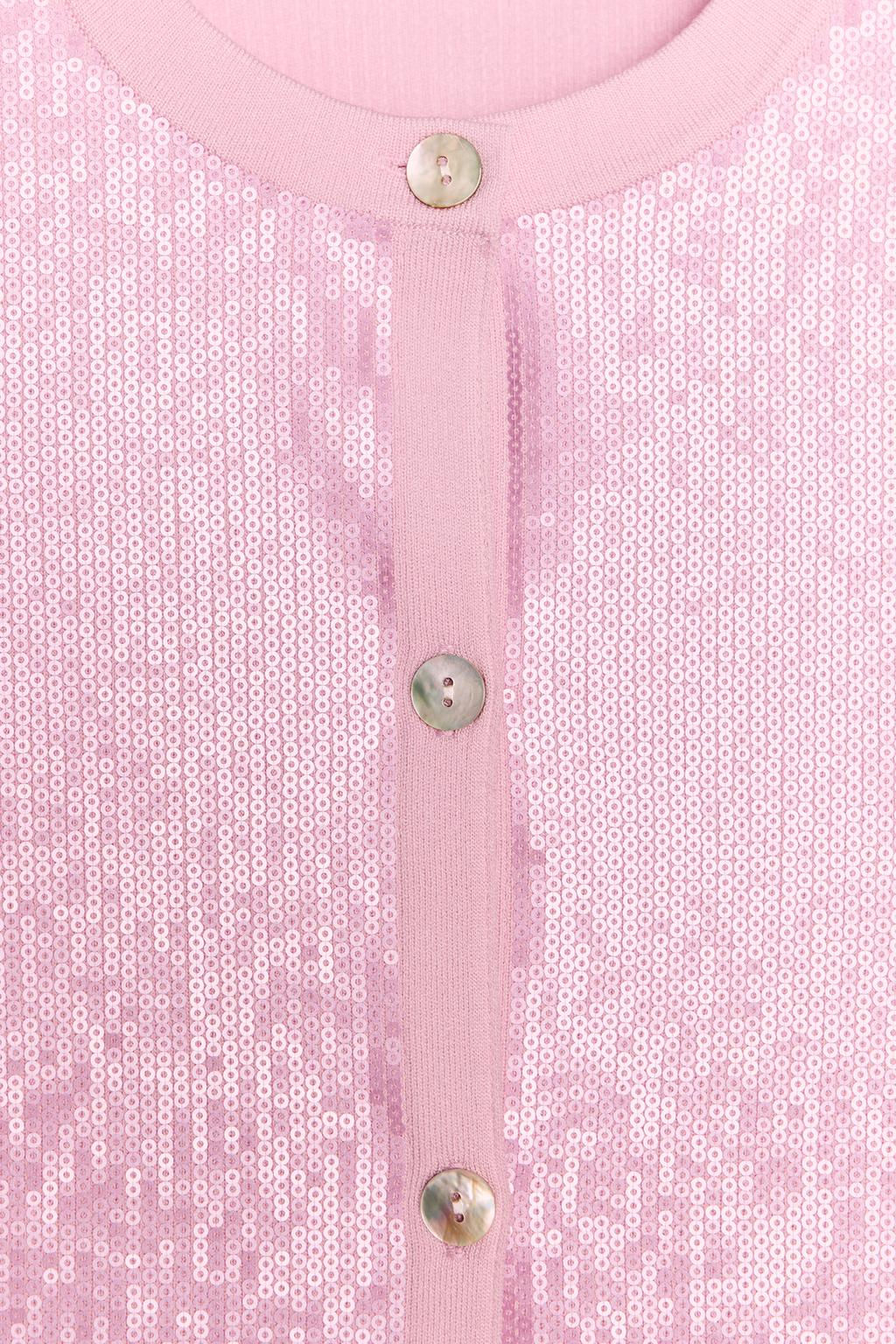 SEQUINNED KNIT CARDIGAN - Zara фото 6