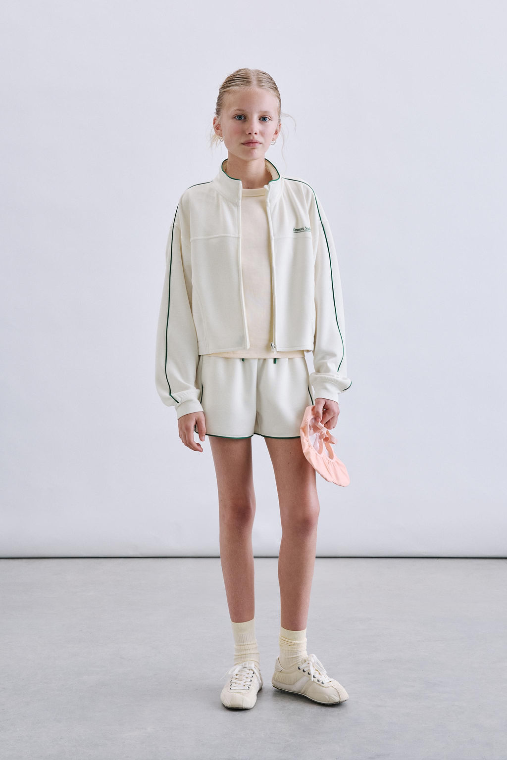 BERMUDA RIB VIVOS CONTRASTE / Crudo claro - Zara фото 8