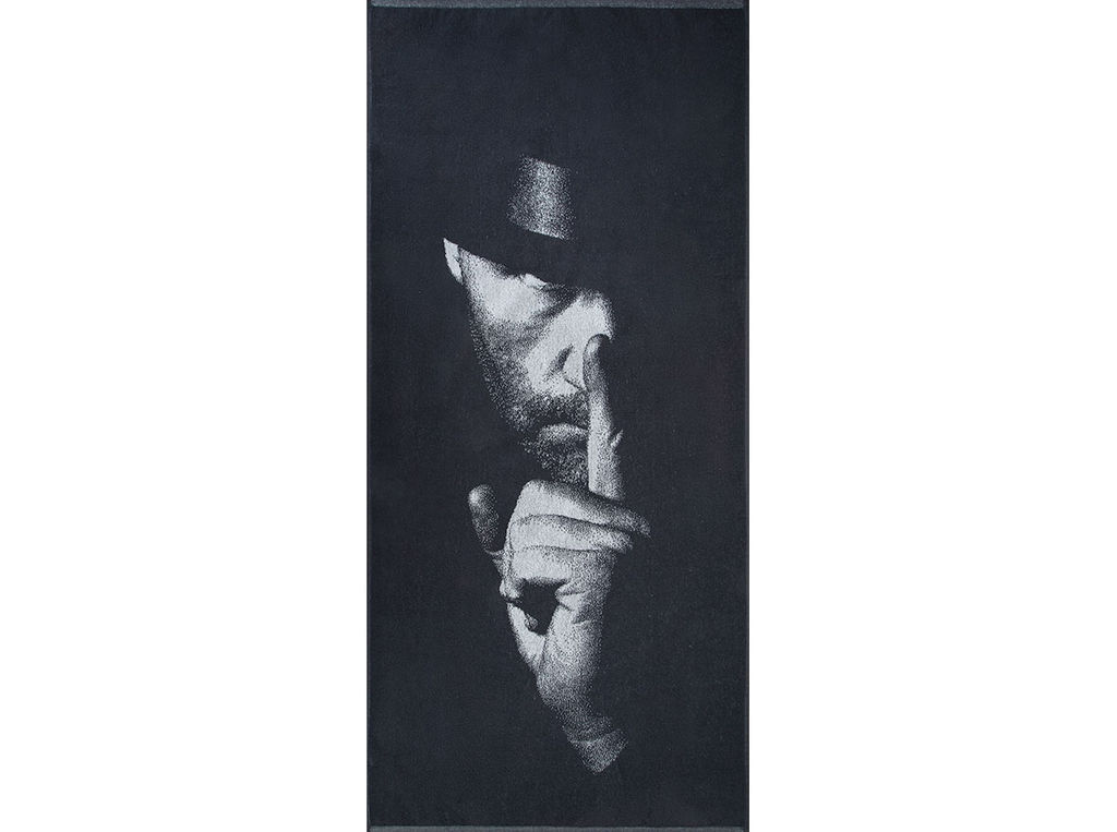 Полотенце махровое 6с102.411ж1 Мачо мен(антрацит) 67х150см