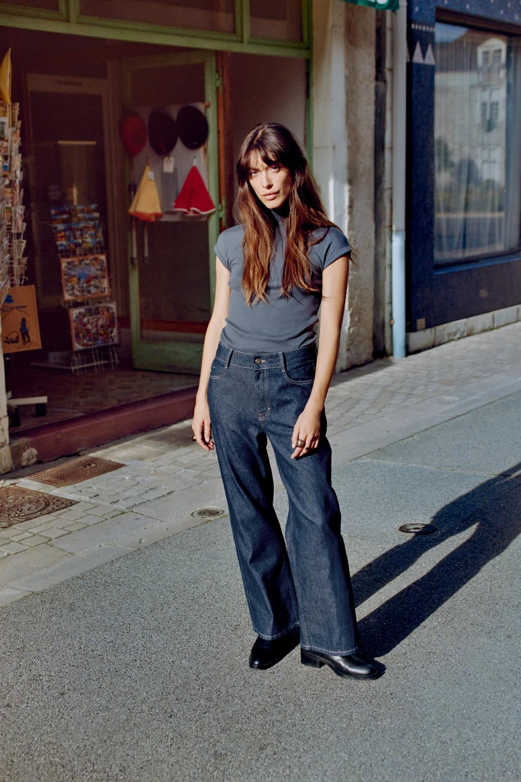 RIBBED HIGH NECK T-SHIRT - Zara фото 6