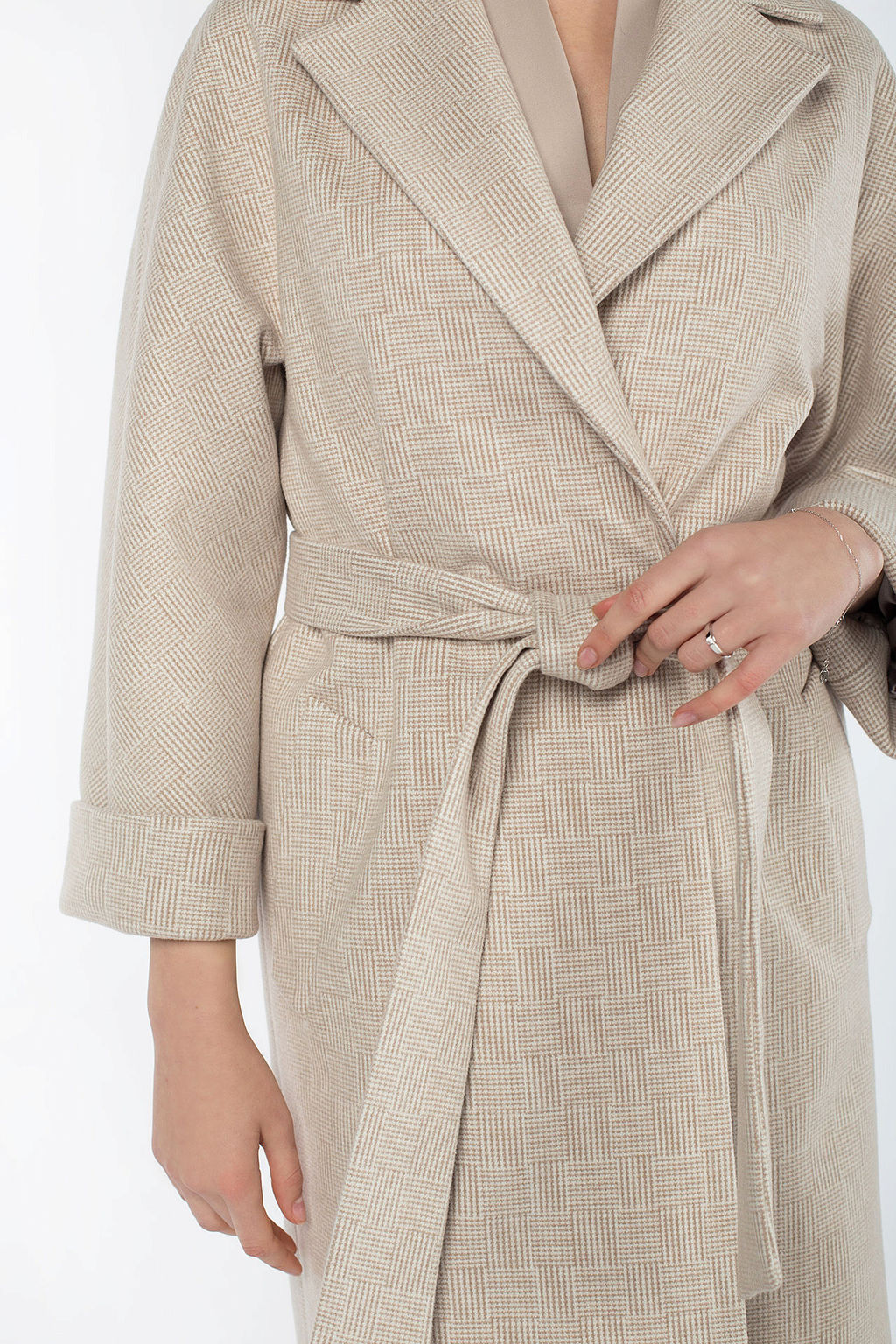 Пальто женское демисезонное Classic Reserve (пояс) - El podio фото 6