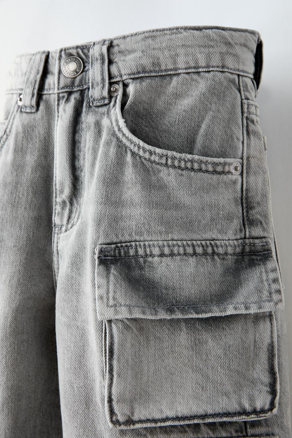 MULTI-POCKET DENIM BERMUDA SHORTS - Zara фото 3